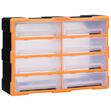 Vidaxl Organizer with 8 large drawers 52x16x37 cm
