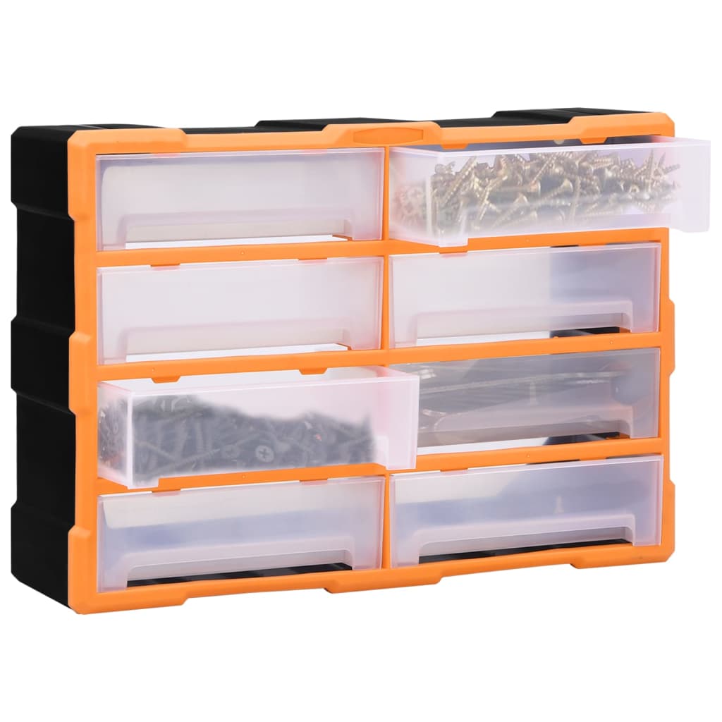 Vidaxl Organizer with 8 large drawers 52x16x37 cm