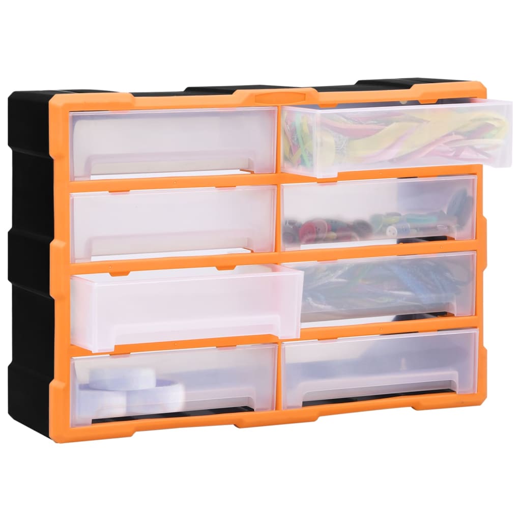 Vidaxl Organizer with 8 large drawers 52x16x37 cm