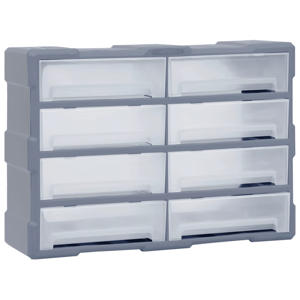 Vidaxl Organizer with 8 large drawers 52x16x37 cm