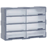 Vidaxl Organizer with 8 large drawers 52x16x37 cm
