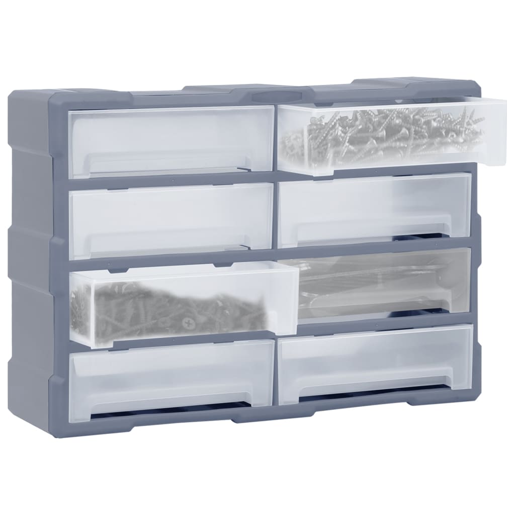 Vidaxl Organizer with 8 large drawers 52x16x37 cm