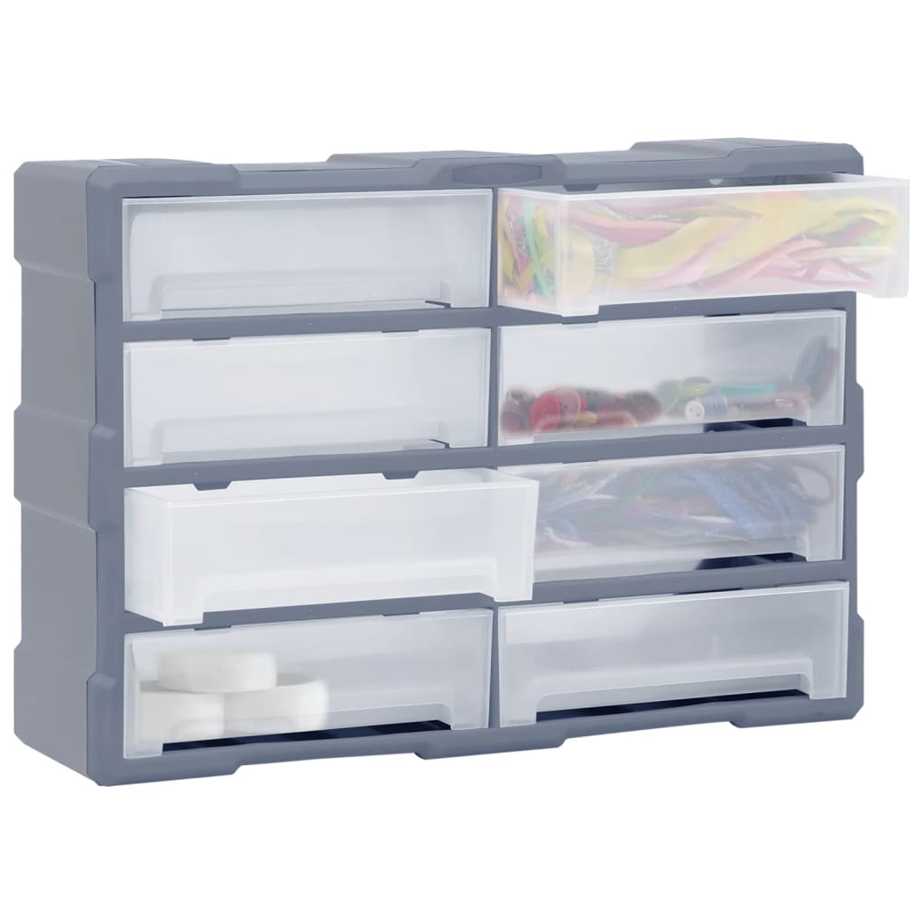 Vidaxl Organizer with 8 large drawers 52x16x37 cm