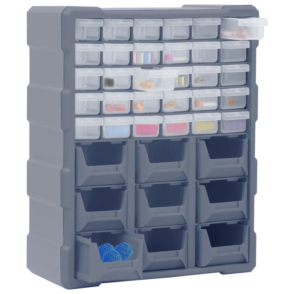 Vidaxl Organizer with 39 drawers 38x16x47 cm