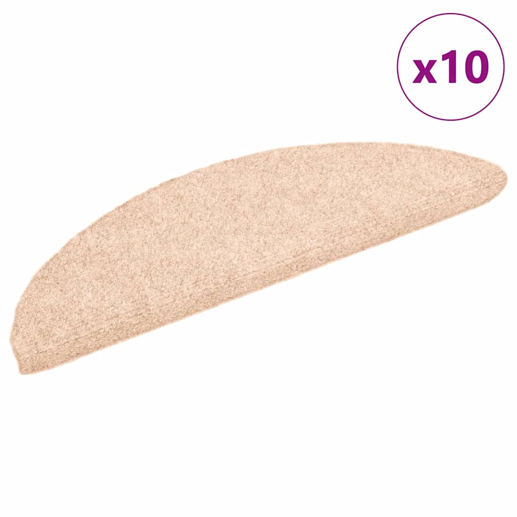 Vidaxl Schody Maty Self -adhezyjne 10 sztuk 56x17x3 cm crème pół -halfound