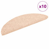 Vidaxl Schody Maty Self -adhezyjne 10 sztuk 56x17x3 cm crème pół -halfound