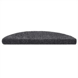 Vidaxl stair mats self -adhesive 5 st 56x17x3 cm needle felt dark gray