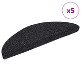Vidaxl Staircases Self -adhesive 5 pieces 56x17x3 cm Black Hemisphere Half -Round