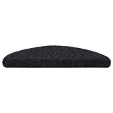 Vidaxl Staircases Self -adhesive 5 pieces 56x17x3 cm Black Hemisphere Half -Round