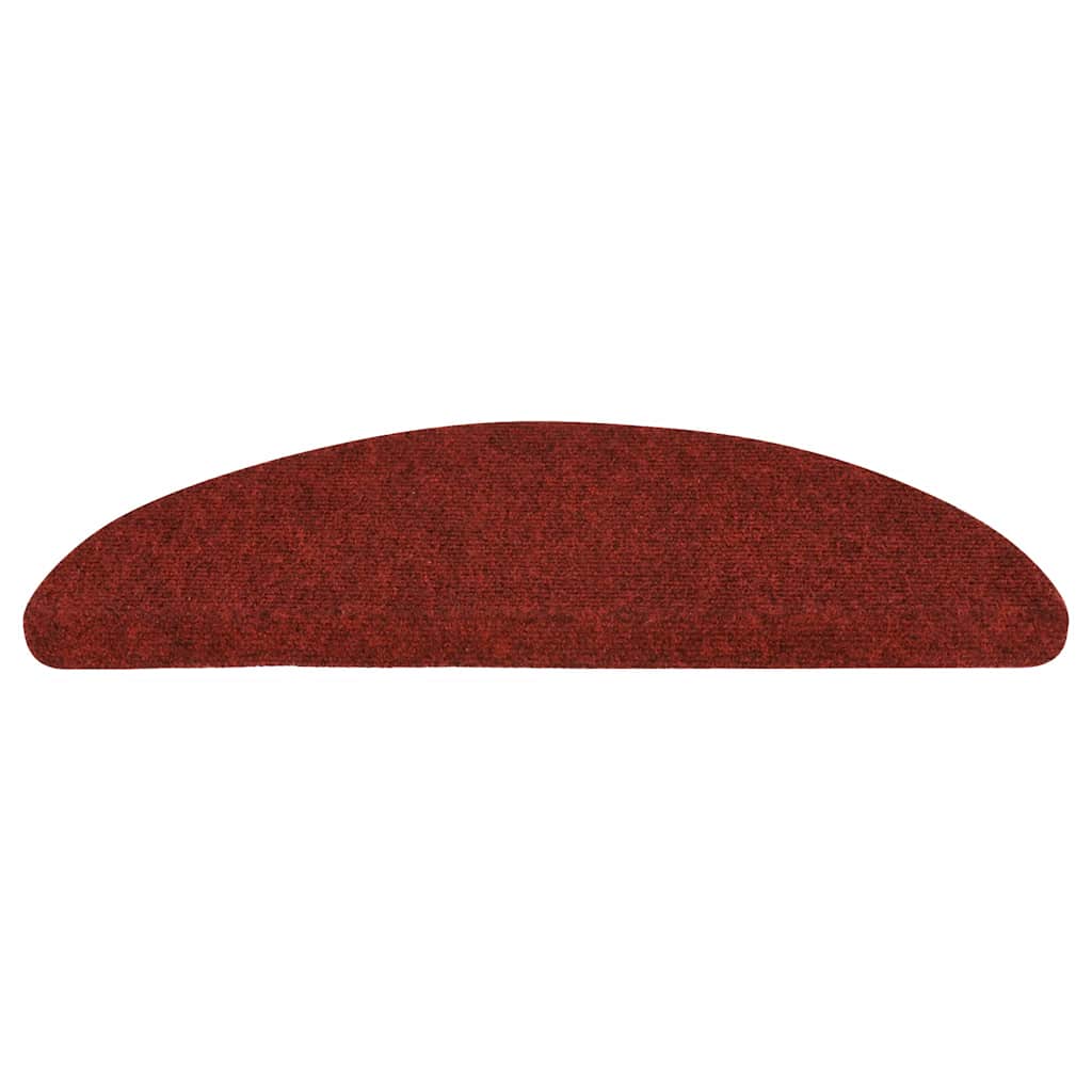 Vidaxl Staircases Self -adhesive 5 pieces 56x17x3 cm Bordeaux red semi -round
