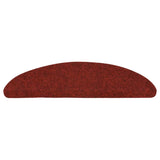 Vidaxl Staircases Self -adhesive 5 pieces 56x17x3 cm Bordeaux red semi -round
