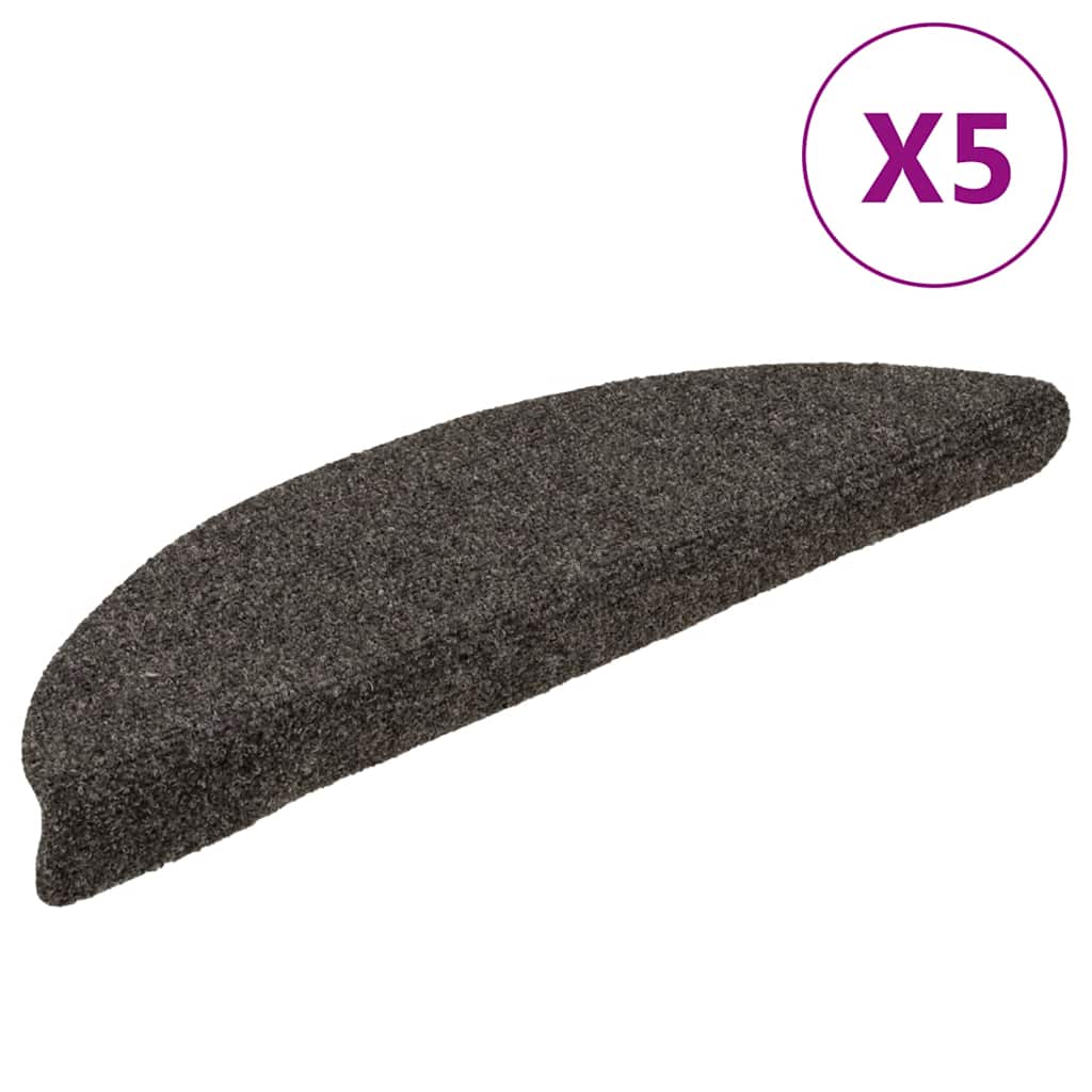 Vidaxl Staircases Self -adhesive 5 pieces 56x17x3 cm Anthracite Hemisphere Half -Round