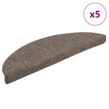 Vidaxl Stair Mats Self -Adhesive 5 Pieces 56x17x3 CM Beige Hemisphere
