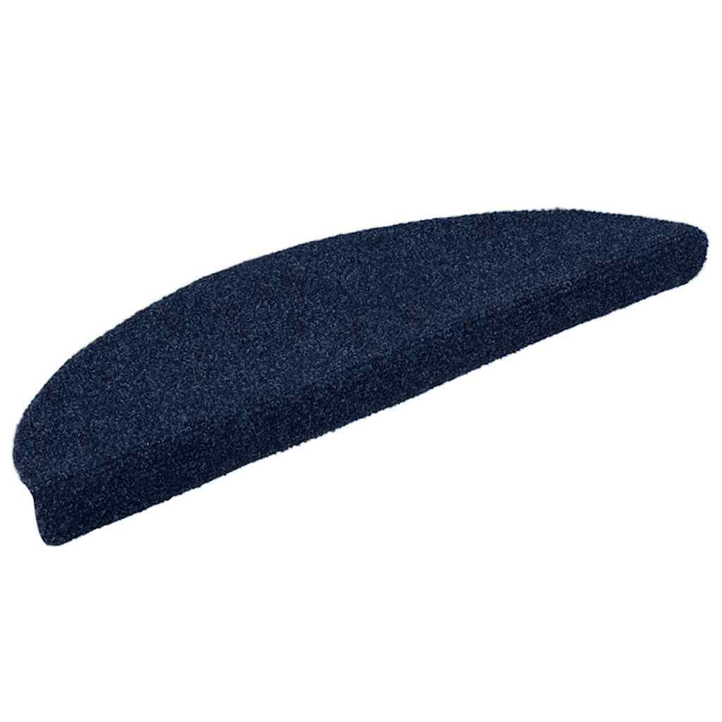 Vidaxl Stair Mats Self -Tilholdt 5 St. 56x17x3 cm nål følte marineblå blå