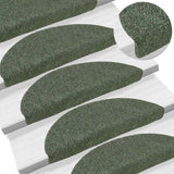 Vidaxl tappetini scale autoadesivo 10 st 56x17x3 cm ago sentito verde