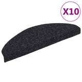 Vidaxl tappetini per autoadesivo 10 pezzi 65x21x4 cm semi -round di grandi dimensioni