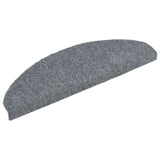 Vidaxl stair mats self -adhesive 10 pcs 65x21x4 cm light gray hemisphere large