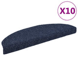 Vidaxl Stair Mats Self Adhesive 10 pcs 65x21x4 cm igla je bila modra