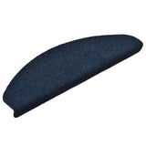 Vidaxl Treppenmatten Selbstadhäsiv 10 PCs 65x21x4 cm Nadel Filz Navy Blau