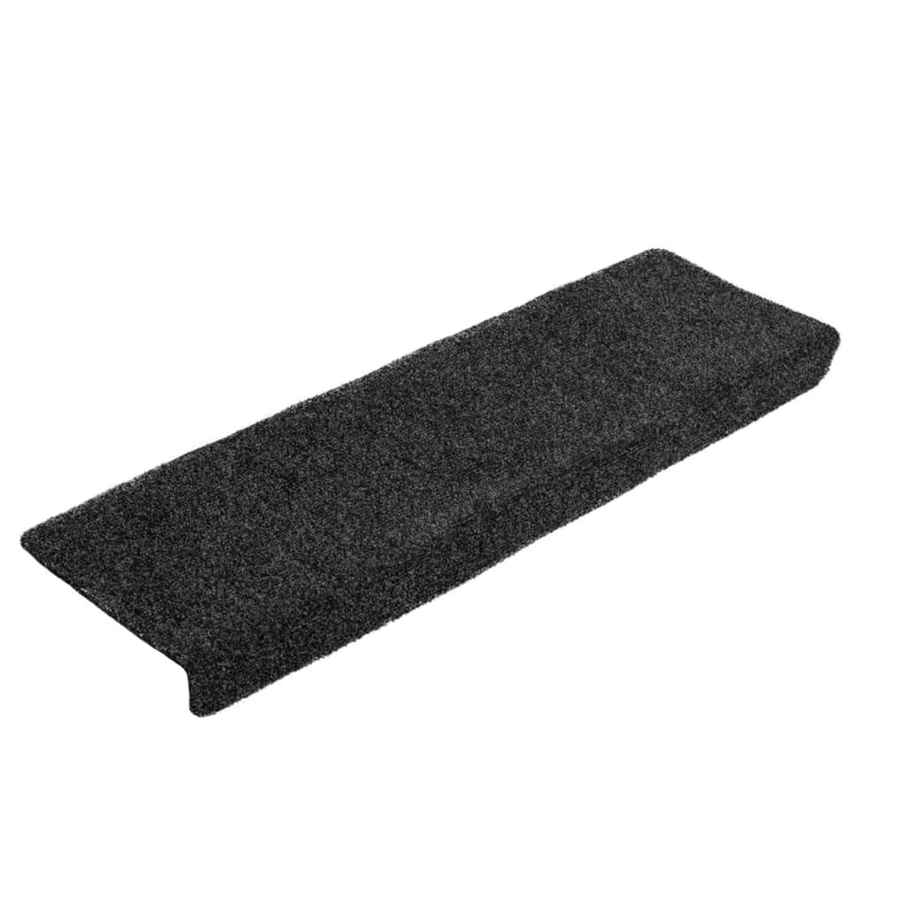 Vidaxl stair mats self -adhesive 5 pieces 65x21x4 cm gray rectangular edge