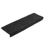 Vidaxl stair mats self -adhesive 5 pieces 65x21x4 cm gray rectangular edge