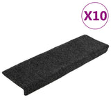 Vidaxl tappetini per autoadesivo 10 pezzi 65x21x4 cm bordo rettangolare