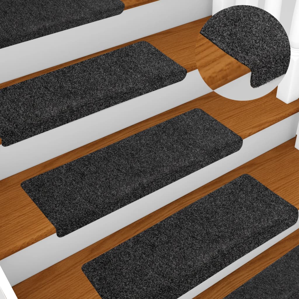 Vidaxl tappetini per autoadesivo 10 pezzi 65x21x4 cm bordo rettangolare
