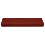 Podstavki za stopnice Vidaxl 5 St 65x21x4 cm igla iz filca Bordeaux rdeča