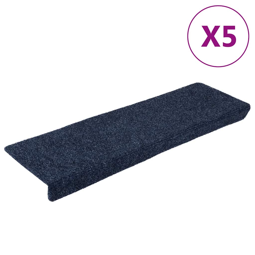 Podstavki za stopnice Vidaxl Samopodrobne 5 kosov 65x21x4 cm antracitni pravokoten rob