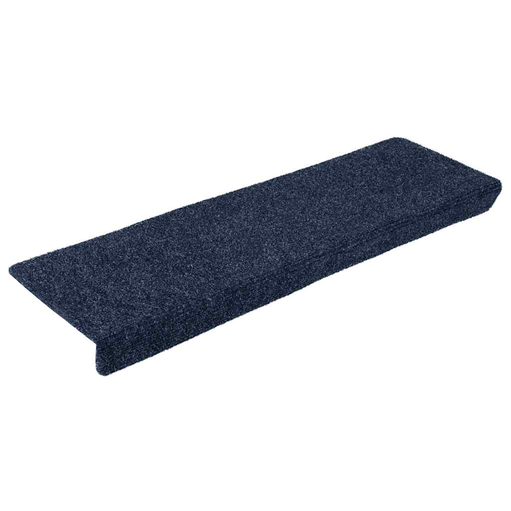 VIDAXL Stair tapetes auto -adesivo 10 pcs 65x21x4 cm aresta retangular antracite