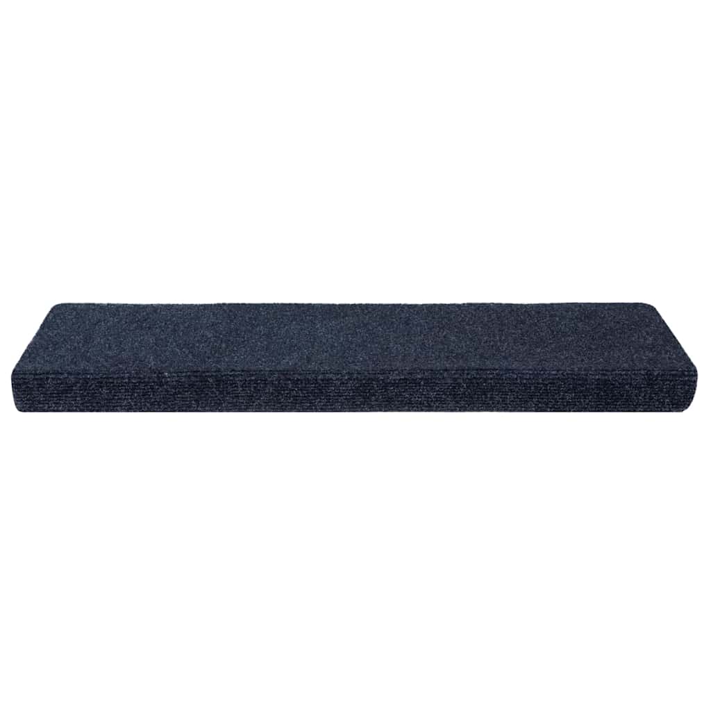 VIDAXL Stair tapetes auto -adesivo 10 pcs 65x21x4 cm aresta retangular antracite