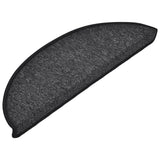 Vidaxl stair mats 10 st 56x17x3 cm anthracite hemisphere