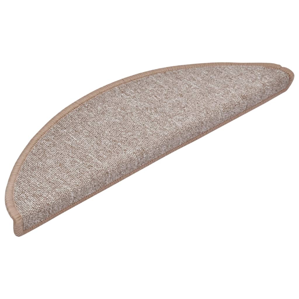 Podstavki za stopnice Vidaxl 10 St 56x17x3 cm svetlo rjava