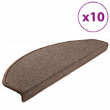 Vidaxl Stair tappetini 10 pezzi 65x24x4 cm CAFFRO COFFICIO semi -round di grandi dimensioni