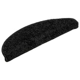 Vidaxl -Treppenmatten 10 ST 56x17x3 cm Schwarz