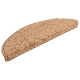 Vidaxl -Treppenmatten 10 ST 56x17x3 cm Beige
