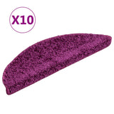 Vidaxl Stair Mats 10 ST 56X17X3 CM Fiolet Nemisphere
