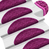 Vidaxl Stair Mats 10 ST 56X17X3 CM Fiolet Nemisphere