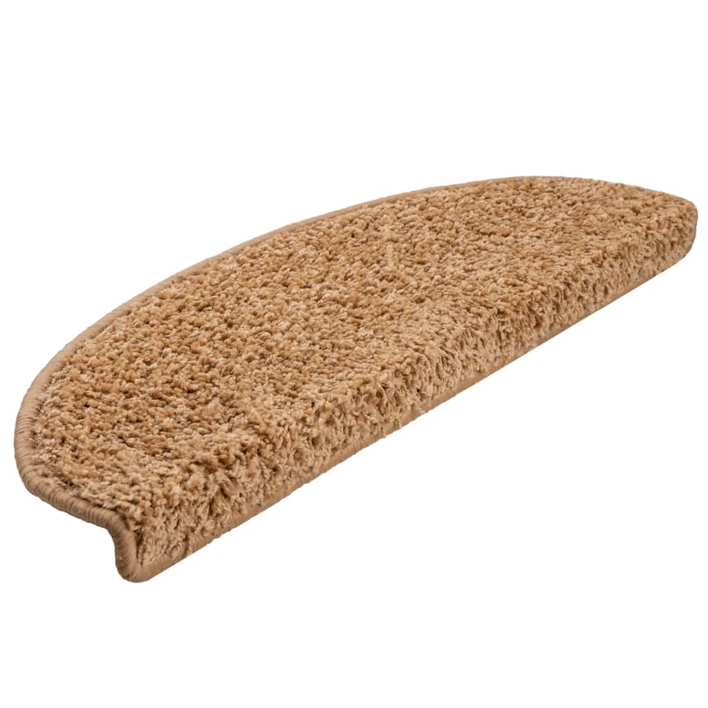 Vidaxl -Treppenmatten 10 ST 65x21x4 cm Beige