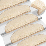 Mattes d'escalier Vidaxl 10 PCS 65x21x4 cm Crème -Colored