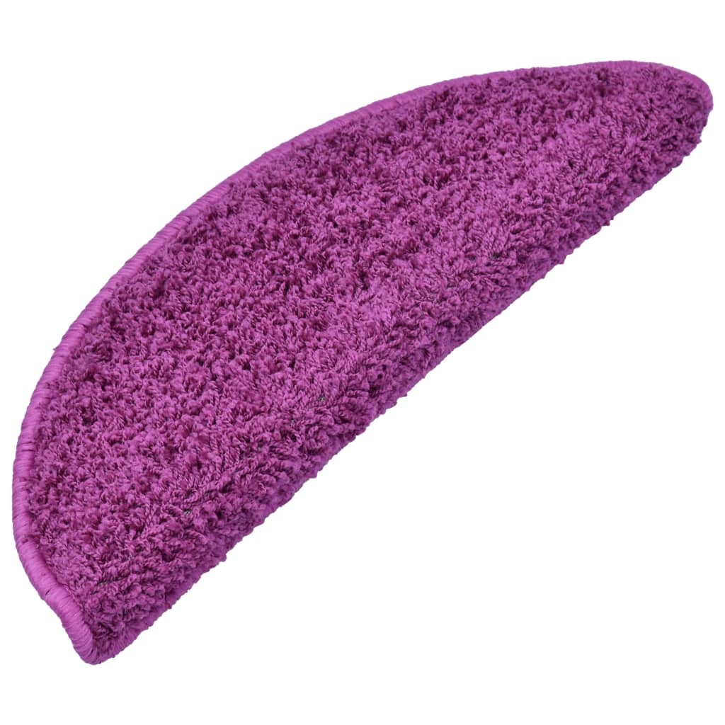 Vidaxl trapmatten 10 st 65x21x4 cm violet halfrond groot