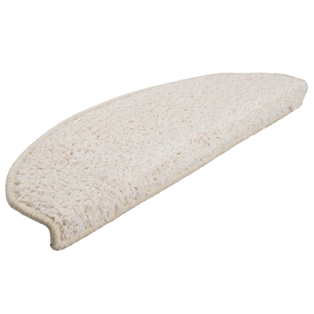 Vidaxl trappematter 10 st 65x21x4 cm hvit