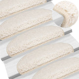 Vidaxl trappematter 10 st 65x21x4 cm hvit