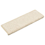 Vidaxl -Treppenmatten 10 ST 65x21x4 cm Weiß