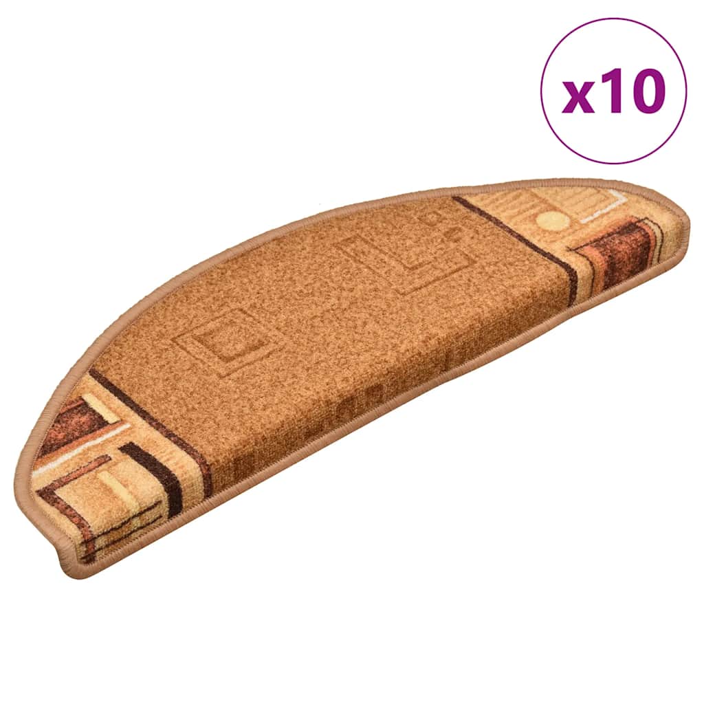 Vidaxl StairCase autoadesivo 10 ST 65x21x4 cm beige