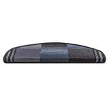 Vidaxl stair mats self -adhesive 5 st 65x21x4 cm black and gray