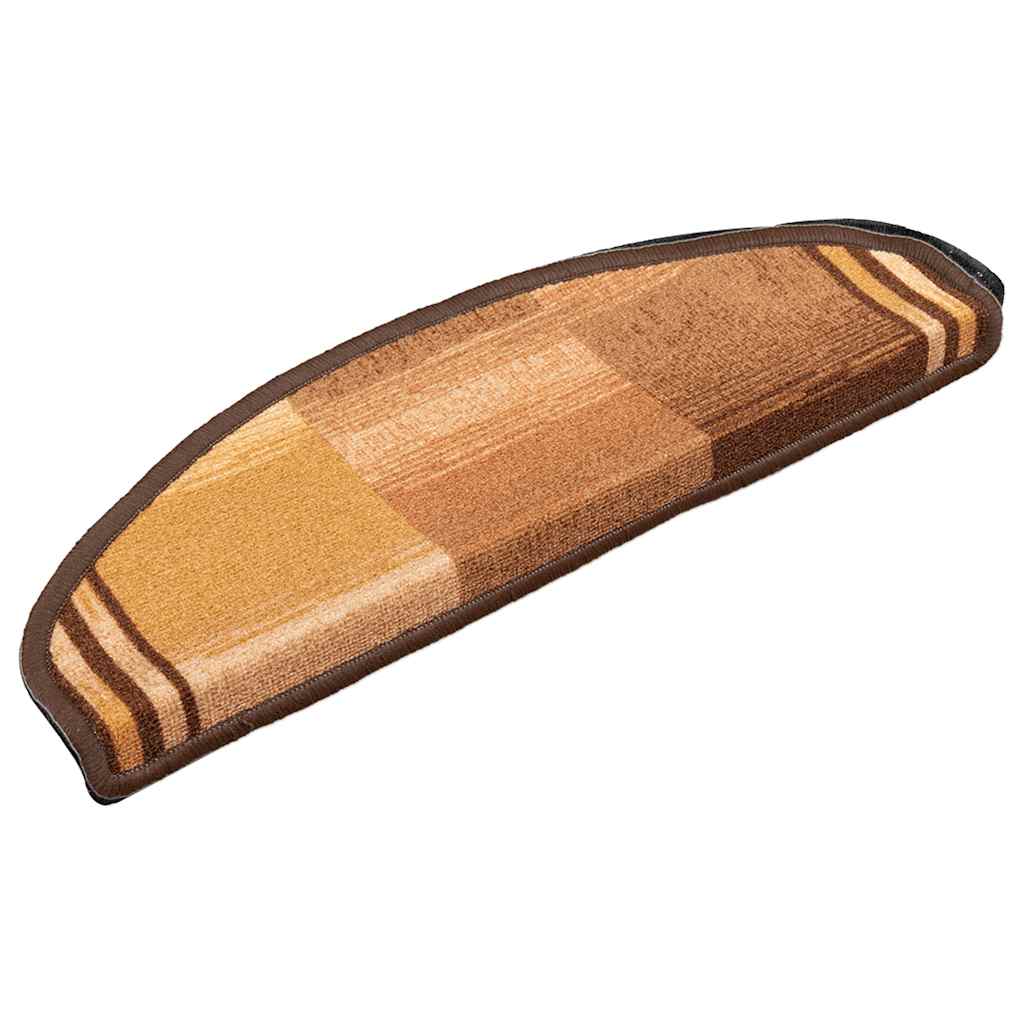 Vidaxl Treppenmatten Selbstadhäsiv 5 ST 65x21x4 cm Braun