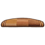 Vidaxl Treppenmatten Selbstadhäsiv 5 ST 65x21x4 cm Braun