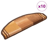 Vidaxl Stapter Mants Selbst -Aadhesiv 10 PCS 65x21x4 cm Brown