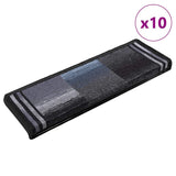 Vidaxl Stair Mats Self -Adhesive 10 St 65x21x4 cm černá a šedá